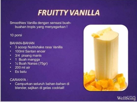 Resep Frutty Vanilla